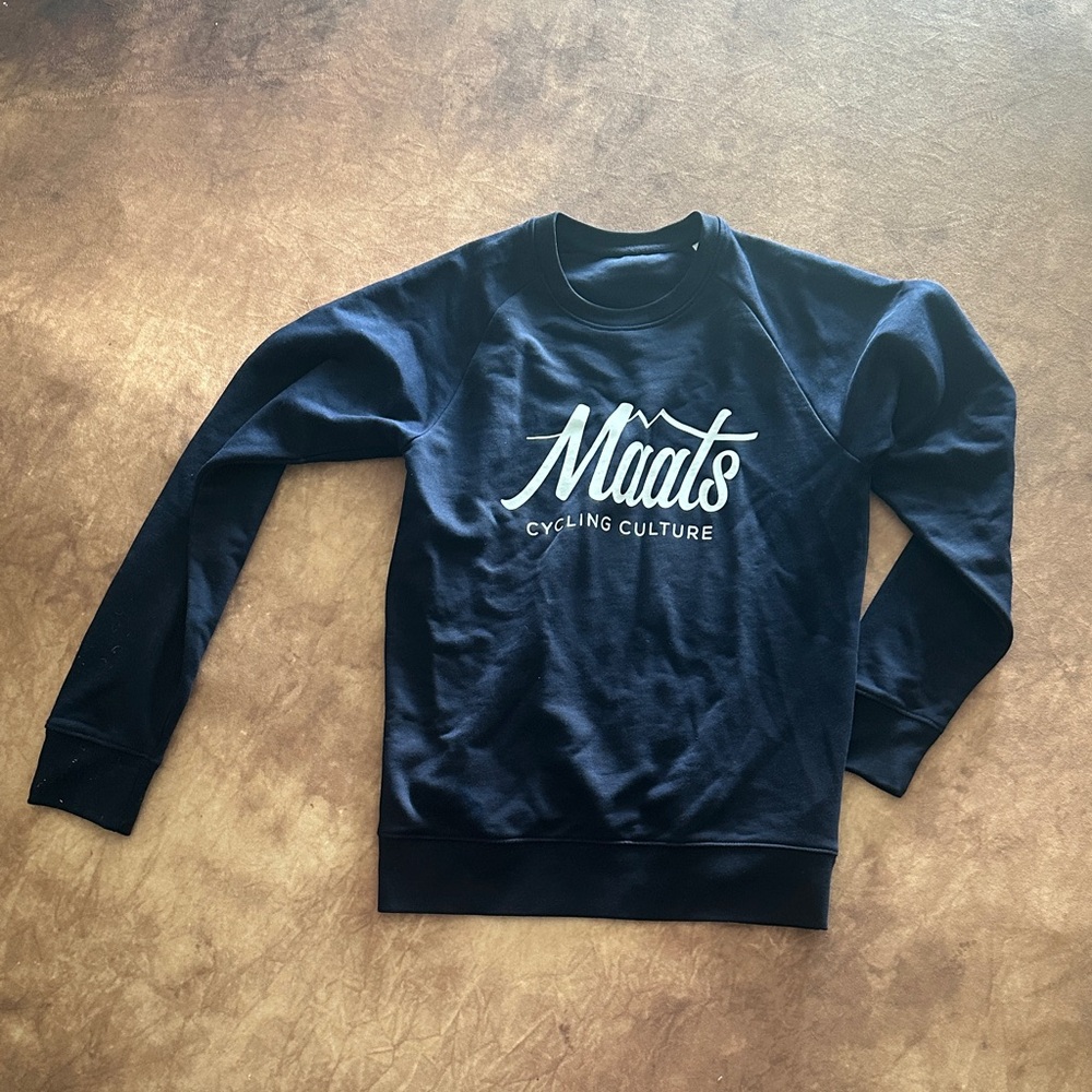 Men's Navy Blue Maats Cycling Culture Crewneck Sweatshirt